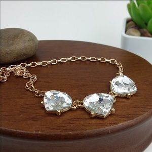 NWT Rhinestone Charm Necklace